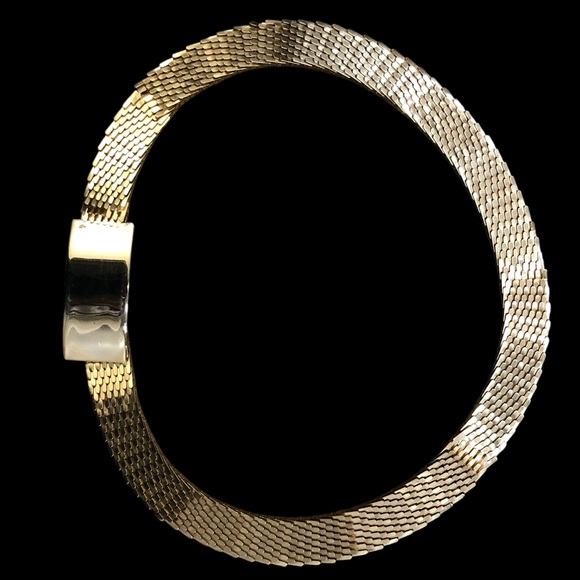 Vintage gold metal snake style 70s statement belt - Picture 5 of 8